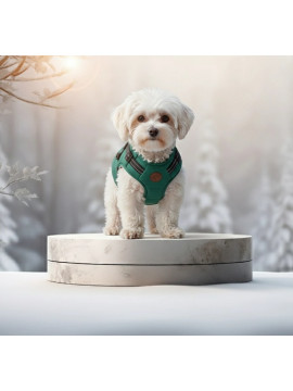 Zolux Kurtka puchowa z szelkami dla psa R.30 niebieska