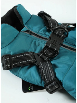 Zolux Kurtka puchowa z szelkami dla psa R.30 niebieska