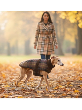 Zolux Kurtka w kratę dla psa Cheverny R.30 brązowa