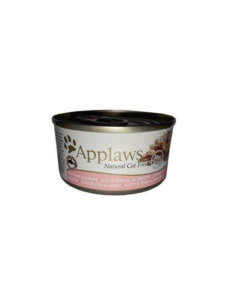 Applaws w bulionie 156g Filet z tuńczyka z krewetkami
