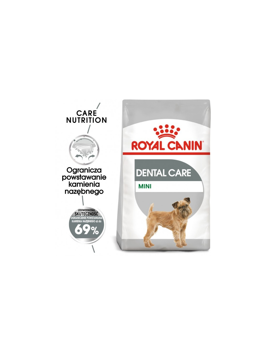 Royal Canin Mini Dental Care karma sucha dla psów dorosłych, ras małych, redukująca powstawanie kamienia nazębnego 1kg