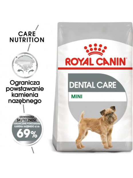 Royal Canin Mini Dental Care karma sucha dla psów dorosłych, ras małych, redukująca powstawanie kamienia nazębnego 1kg