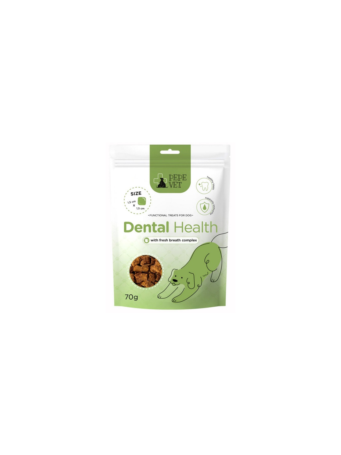 Paka Zwierzaka PEPE VET Przysmak funkcjonalny Dental Health 70g
