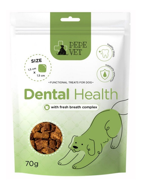 Paka Zwierzaka PEPE VET Przysmak funkcjonalny Dental Health 70g