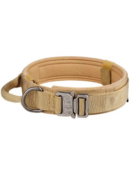 Obroża taktyczna dla psa – nylonowa, z metalową...