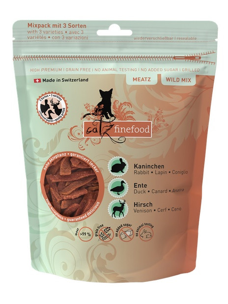 Catz Finefood Meatz Wild Mix - królik, kaczka, jeleń 45g