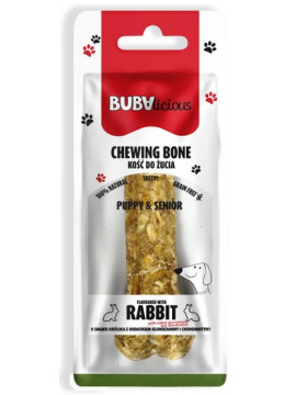 BUBAlicious Kość Puppy & Senior z królikiem oraz dodatkiem glukozaminy i chondroityny - wsparcie stawów 17cm [3717]