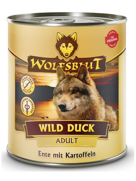 Wolfsblut Dog Wild Duck - kaczka i ziemniaki puszka 800g