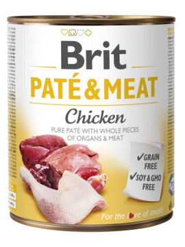 Brit Pate & Meat Dog Chicken puszka 800g