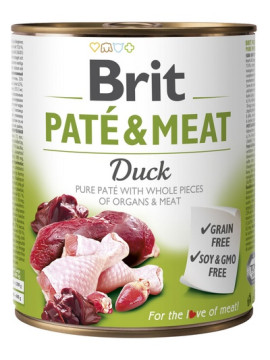 Brit Pate & Meat Dog Duck puszka 800g