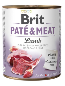 Brit Pate & Meat Dog Lamb puszka 800g