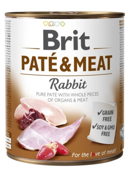 Brit Pate & Meat Dog Rabbit puszka 800g