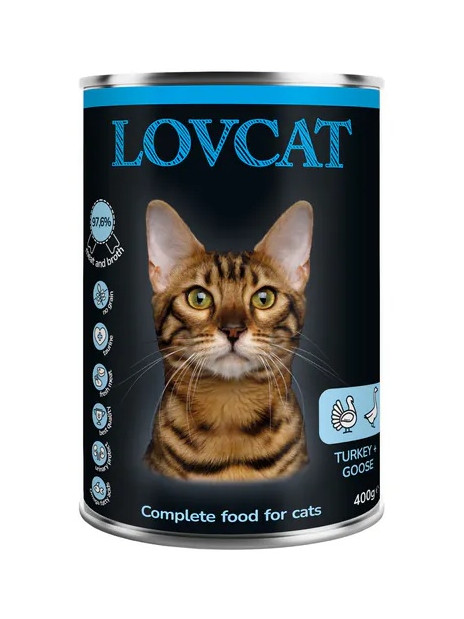 Lovcat Best Turkey & Goose puszka 400g