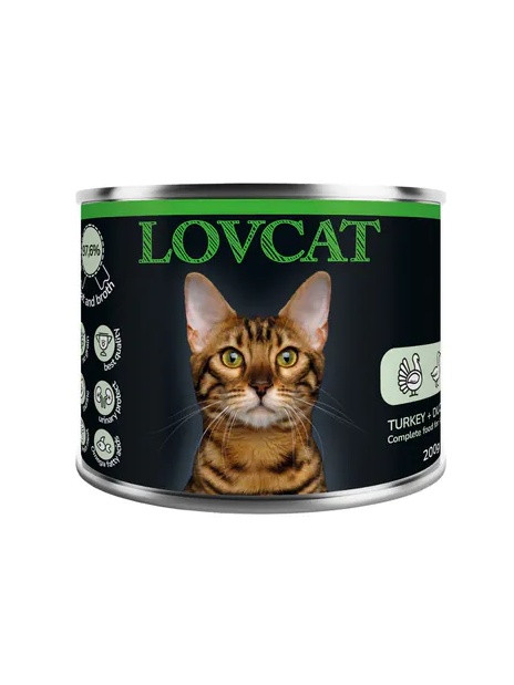 Lovcat Best Turkey & Duck puszka 200g