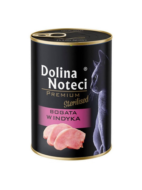 Dolina Noteci Premium Kot Sterilised Bogata w indyka puszka 400g