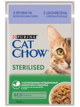 Purina Cat Chow Sterilised Jagnięcina saszetki 3+1 GRATIS 4x85g
