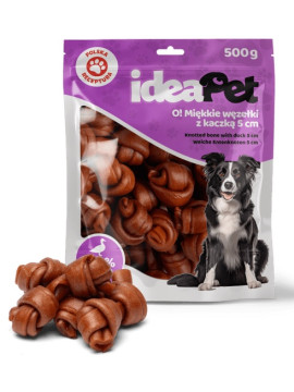 IdeaPet Miękkie węzełki z kaczką 5cm 500g
