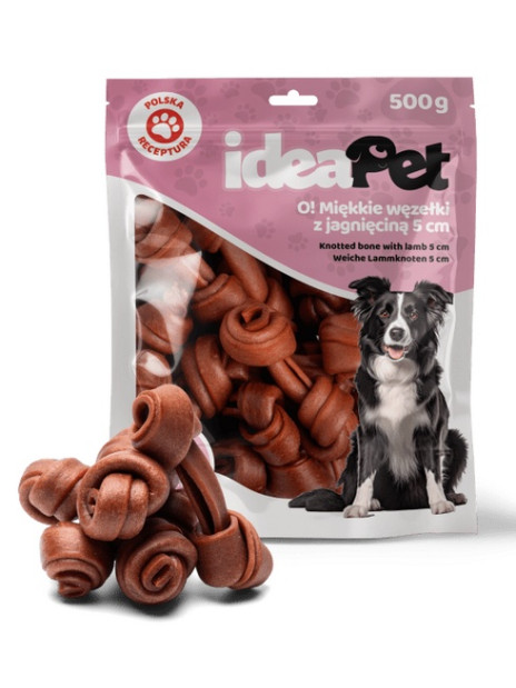 IdeaPet Miękkie węzełki z jagnieciną 5cm 500g