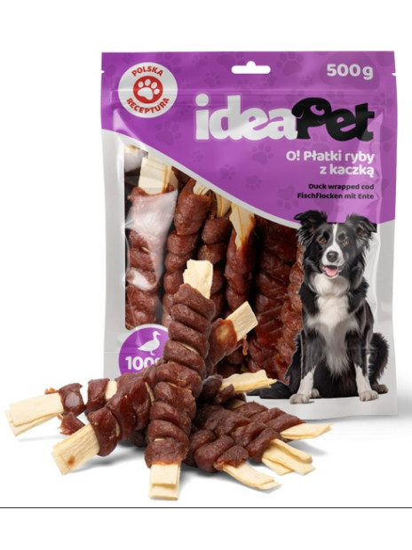 IdeaPet Płatki ryby z kaczką 500g