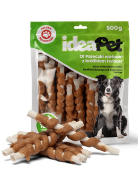 IdeaPet Pałeczki wołowe z królikiem Twister 500g