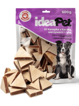 IdeaPet Kanapka z kaczką, warzywami i rybą 500g