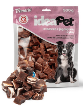 IdeaPet Kostka z jagnięciną i rybą 500g