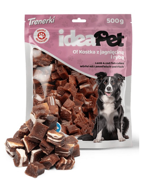 IdeaPet Kostka z jagnięciną i rybą 500g