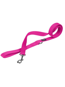 CHABA Smycz taśma S 10mm fuksja