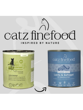 Catz Finefood Classic N.05 Łosoś i drób puszka 800g