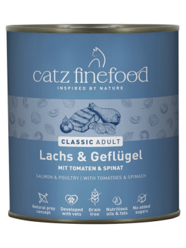 Catz Finefood Classic N.05 Łosoś i drób puszka 800g