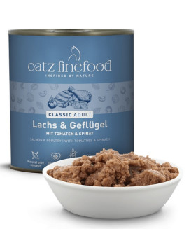Catz Finefood Classic N.05 Łosoś i drób puszka 800g