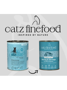 Catz Finefood Classic N.13 Śledź i Krewetki puszka 400g