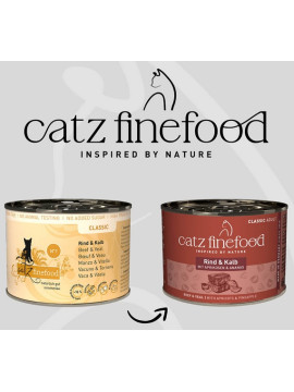 Catz Finefood Classic N.07 Wołowina i cielęcina puszka 200g