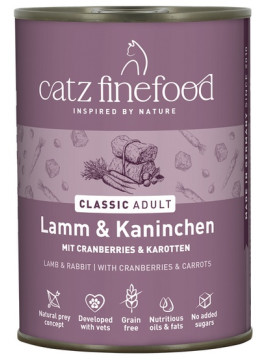 Catz Finefood Classic N.11 Jagnięcina i Królik puszka 400g