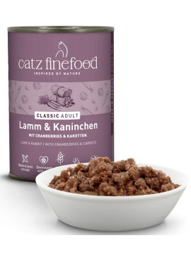 Catz Finefood Classic N.11 Jagnięcina i Królik puszka 400g