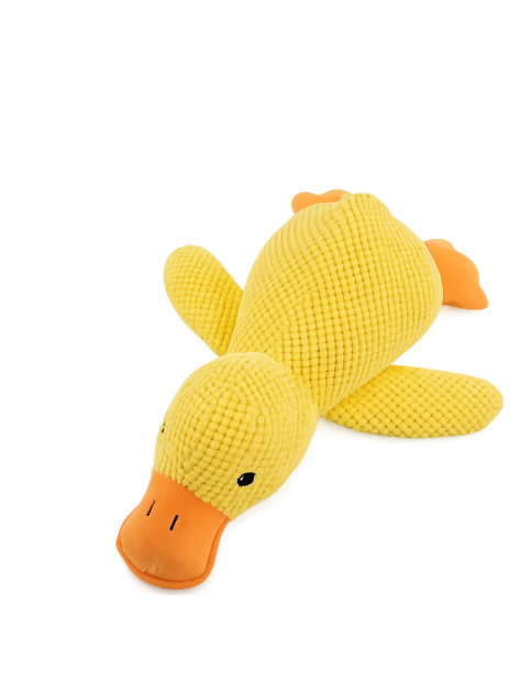 Pluszowa zabawka dla psa – uspokajająca kaczka do spania i żucia, 40 cm