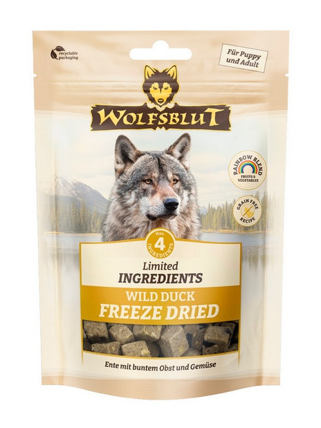 Wolfsblut Dog Limited Ingredients Freeze Dried Wild Duck - dzika kaczka 40g