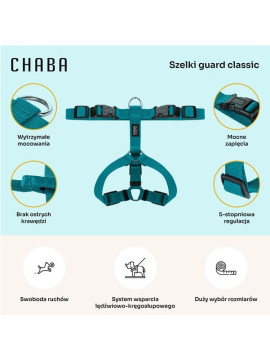 CHABA Szelki Guard XL 3cm morskie
