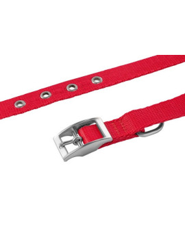 CHABA Obroża Gładka Lux S czerwona