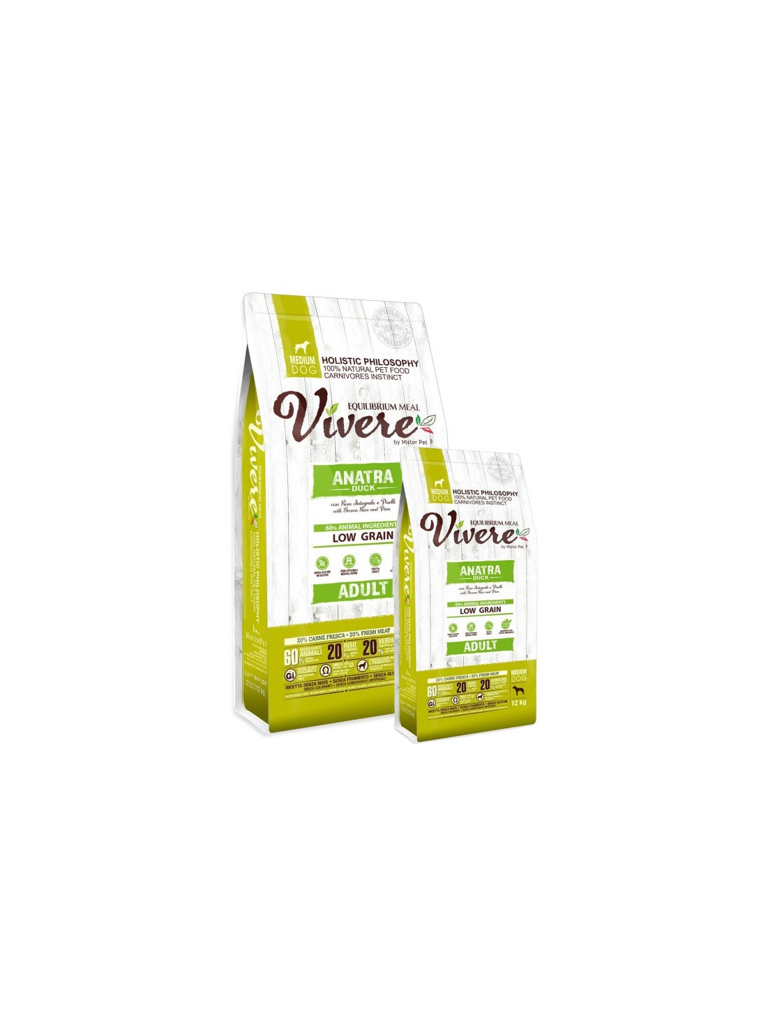 Vivere Dog Medium Adult Duck Karma Monobiałkowa z Kaczką 12+3kg