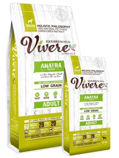 Vivere Dog Medium Adult Duck Karma Monobiałkowa z Kaczką 12+3kg