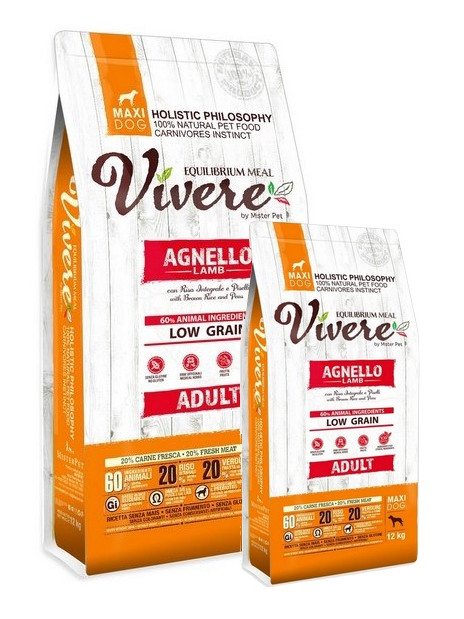 Vivere Maxi Adult Lamb Karma Monobiałkowa Jagnięciną dla dużych ras 12+3kg