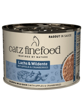 Catz Finefood Ragout in Sauce Łosoś i Dzika Kaczka (N.605) puszka 190g