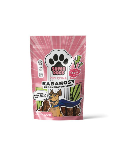 Kabanosy SUPERDOGS Regenerator Mocy Cielęcina 100g