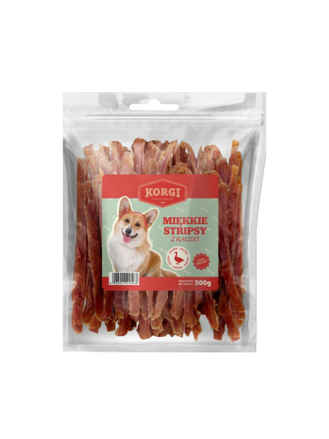 KORGI Miękkie stripsy z kaczki 500G
