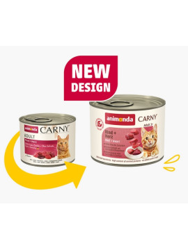 Animonda Carny Adult Wołowina + Serca puszka 200g