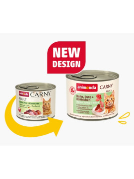 Animonda Carny Adult Kurczak, Indyk + Królik puszka 200g