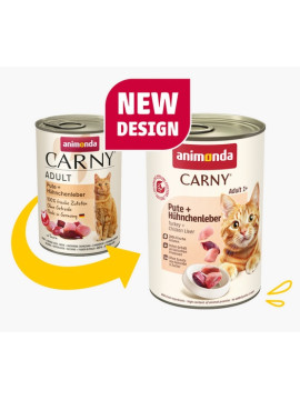 Animonda Carny Adult Indyk + Wątróbka kurczaka puszka 400g