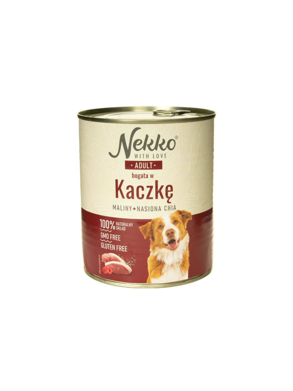 NEKKO Adult Kaczka, maliny, nasiona Chia 800g