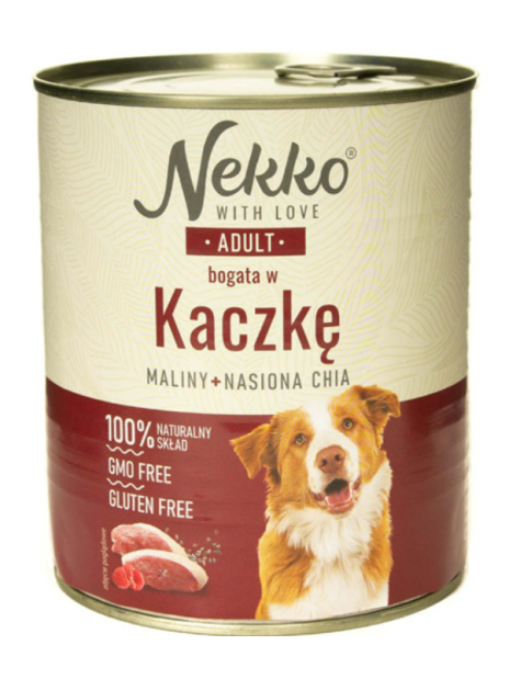 NEKKO Adult Kaczka, maliny, nasiona Chia 800g
